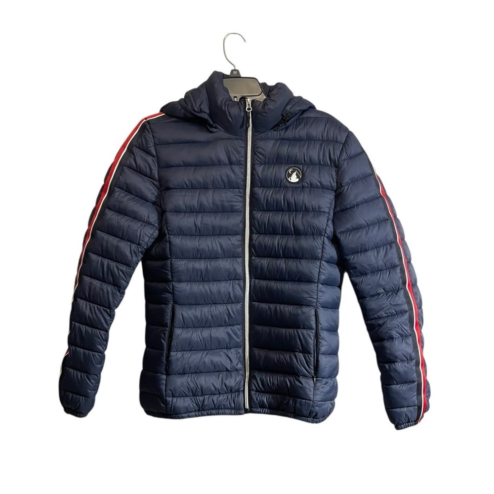 Zyia Active Puffer Jacket Sz LargeLightweight Hood Full Zip Athletic Casual
